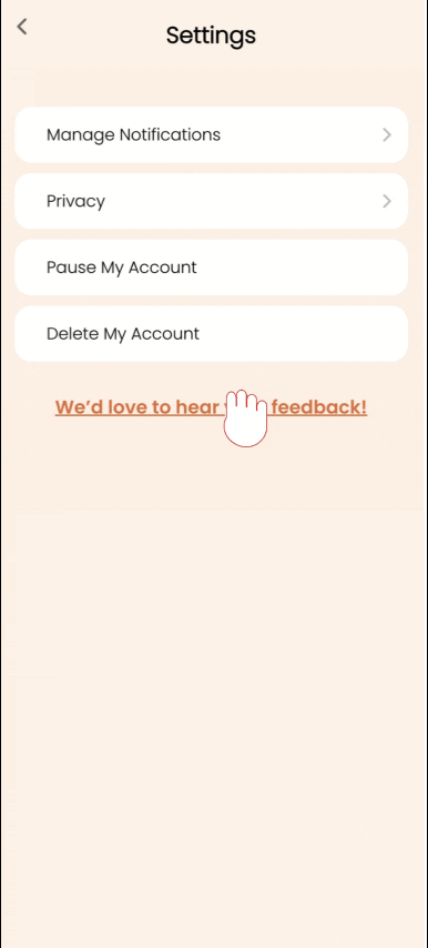 Step 2: Choose Pause or Delete Account